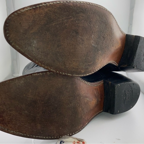 Tony Lama - Brown Textured- Handcrafted - Women's - Cowboy Boots- Size 10 B‌‌‌‍‍ - Picture 9 of 11